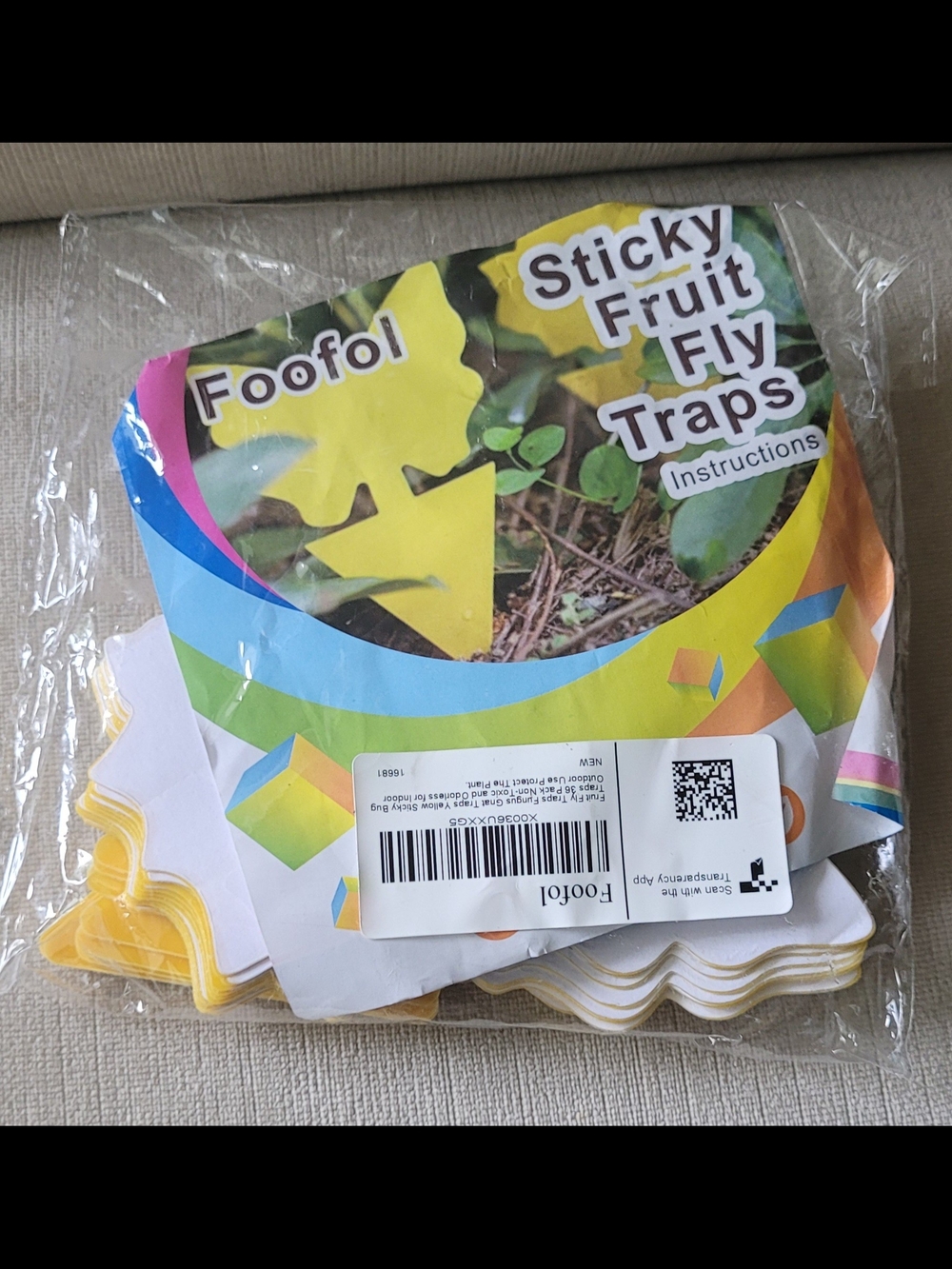 Yellow Sticky Fruit Fly Traps